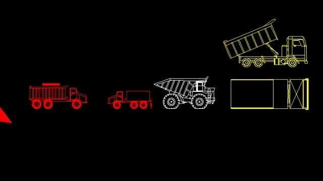 Bản vẽ autocad các mẫu xe tải nhiều cỡ - Ảnh 2